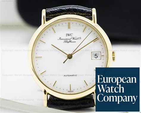 iwc 3513 yello crown|IWC Portofino Automatic Yellow Gold / White Roman / Black .